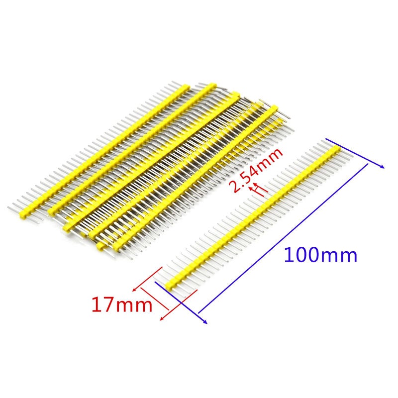 Gikfun 1 x 40 Pin 2.54mm Single Row Breakaway Male Pin Header for Arduino (Pack of 10pcs) EK1530 - Image 2